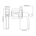 thumbnail image 3 of FEAMOS Secure Lockable Window Handle with Key & Screws Window Handle Set Key Locking Mechanism Simple Installation, 3 of 8
