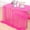 Hot Pink, variant on Hot Pink Pearl Table Cloth: Wedding Table Runner Decor 10ft Tulle Fabric for Party Bridal Shower Wedding Arch Veil Lace Table Runner Decorations 60x120 Inch