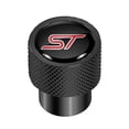 thumbnail image 2 of Ford Focus ST in Black on Black Aluminum Tire Valve Stem Caps, 2 of 5