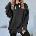 thumbnail image 2 of aidice Oversized Hoodie for Women Fall Casual Lightfleece Lined Sweatshirt Long Sleeve Tops Pullover, 2 of 8
