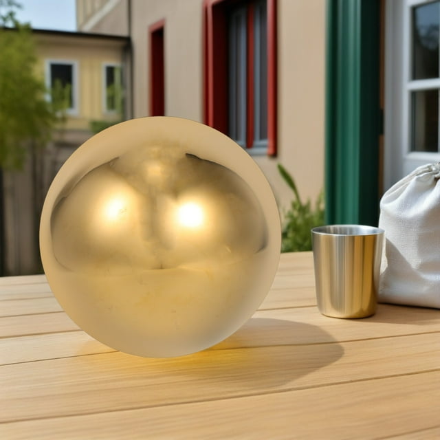 TEHAUX Globes à Regarder Dehors Boules Décoratives Forme Ronde 1 Ensemble