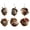 A007- G, variant on 6 Pack Woodland Christmas Ornaments Sleeping Forest Animal Hanging Decorations for Christmas Tree Home Party Decor