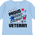 thumbnail image 4 of Inktastic Proud Granddaughter of a Veteran Veterans Day Girls Long Sleeve Toddler T-Shirt, 4 of 5