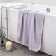 thumbnail image 5 of Juego de toallas de baño extra grandes - Toallas de floco súper suaves y absorbentes de 55x27,55 pulgadas para gimnasio, playa y viajes, 5 of 6
