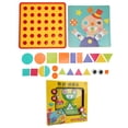 thumbnail image 2 of Kids Puzzles, Interactive Geometric Shape Puzzle Educational Lightweight  For Kindergarten For Household For School, 2 of 8