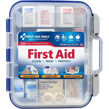 OSHA-Compliant All-Purpose 100-Person Emergency First Aid Kit for Home, Work, and Travel, 335 Pieces