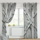 thumbnail image 5 of 2 cortinas opacas de poliéster con ojales para ventana de dormitorio. Puerta de madera, 5 of 7