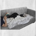 thumbnail image 6 of Bear Soft Flannel Fleece Blanket, Sketch of Tribal with Roaring Grizzly Bear and Sunburst Vintage Wildlife, Cozy Plush for Indoor and Outdoor Use, 50" x 70", Charcoal Grey and Brown, by Ambesonne, 6 of 6