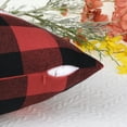 thumbnail image 4 of Unique Bargains Plaid Print Throw Decorative Pillow Covers Farmhouse Pillowcase Pack of 2 Beard 12" x 20", 4 of 6