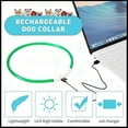 thumbnail image 6 of USB Rechargeable LED Dog Collar, Light Up Safety Glowing Pet Collar with 6 Lighting Modes, Adjustable TPU Necklace for Small Medium Large Dogs Night Walking, Green, 6 of 8