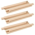 thumbnail image 2 of 13.8 Inches Wooden Center Mount Drawer Slides, 6 PCS Classic Traditional Wood Center Guide Tracks, Bottom Mount with Slide Glides, Replacement Part for Drawers, 2 of 6