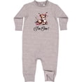 thumbnail image 2 of Inktastic 1st Birthday Cottagecore Baby Girl Deer Baby Fleece Romper, 2 of 4
