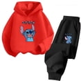 thumbnail image 2 of Sudadera con capucha y estampado de Stitch para niños y niñas, ropa informal con letras, estilo kawaii, moda, anime, manga, dibujos animados, 2 of 5