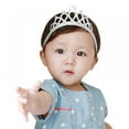 thumbnail image 4 of Baby Girl Super Elastic Headband Toddler Hair Band Soft Headwrap Crown Children Hair Accessories (gold/sliver), 4 of 10
