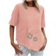 thumbnail image 1 of Blusa con bolsillo y estampado de solapa con botones de manga larga informal para mujer Pompotops hfajkhk137117, 1 of 4