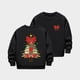 thumbnail image 5 of Cowsor Girls Sweatshirts Kids Cute Graphic Crewneck Pullover Tops Xmas Long Sleeve Holiday Shirts, 5 of 7
