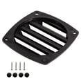 thumbnail image 3 of Boat Louvered Vent Replace, Square Outlet Vent Ventilation Ducting Cover, for RV Yacht Marine Black, 3 of 7