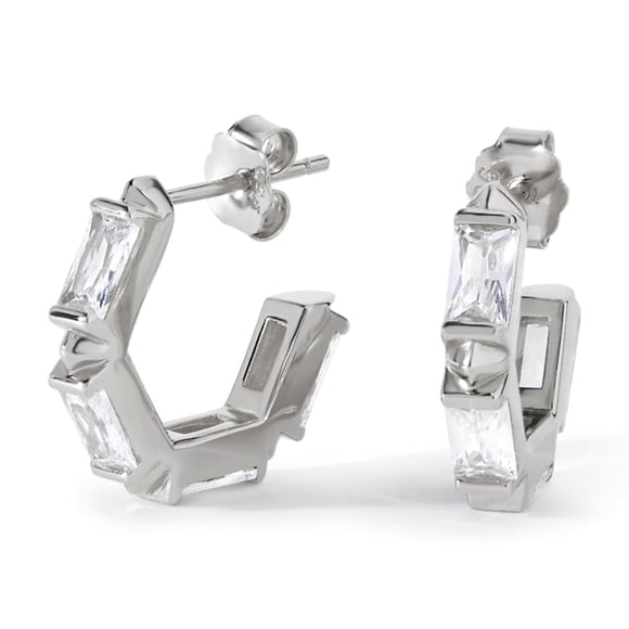 Pendientes de aro Huggie OA Ora Ana Claire en oro vermeil de 18 quilates