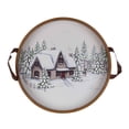 thumbnail image 2 of Melrose Set of 2 Winter Scene Christmas Decorative Trays 15.75", 2 of 3