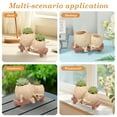 thumbnail image 6 of Rocking Chair Smiley Face Planter Cute Plant Pots for Indoor Outdoor Plants Succulent Pots with Drainage Hole Unique Funny Flower Pot for Succulents Plant Gifts, 6 of 12