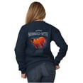 thumbnail image 3 of Gill McFinn Hunting Fire Bear Funny Unisex Plus Fleece Graphic Sweatshirt Brisco Brands 2X, 3 of 5
