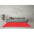 thumbnail image 3 of Ahgly Company Indoor Square Abstract Red Contemporary Area Rugs, 7' Square, 3 of 4