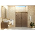 thumbnail image 6 of Glass Warehouse BTSLD-60-MB Equinox 78" High X 60" Wide Sliding Frameless Shower Door -, 6 of 7