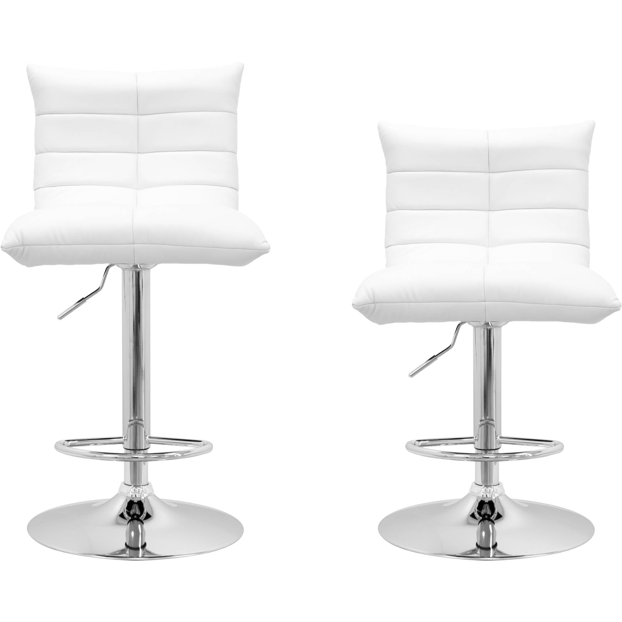 Best Master Furniture Tufted Vinyl Adjustable Height Swivel Bar Stool