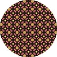 thumbnail image 1 of Ahgly Tapis Rond Lavable en Machine Intérieur Transitionnel Marron Clair, 3 Pieds Rond, 1 of 7