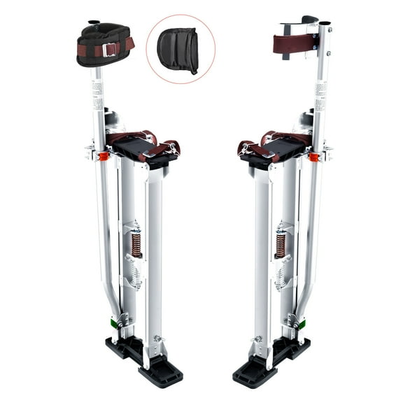 Drywall Stilts Aluminum Tool Stilts 24''-40'' Adjustable Painting Silver