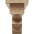 thumbnail image 2 of 3"W x 18"D x 6"H Thin Highland Rough Cedar Woodgrain TimberThane Corbel, Primed Tan, 2 of 6