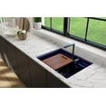 thumbnail image 4 of Bocchi 1633-0132 Baveno 27" Undermount Single Basin Fireclay Kitchen Sink - Blue, 4 of 7
