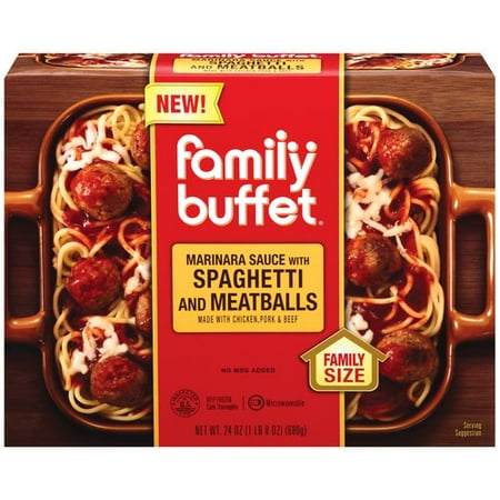 Family Buffet W/Marinara Sauce Spaghetti & Meatballs, 24 oz