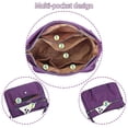 thumbnail image 6 of BadPiggies Women's Waterproof Nylon Crossbody Bag Multi-Pocket Shoulder Bag Travel Purse and Handbag (Black), 6 of 10