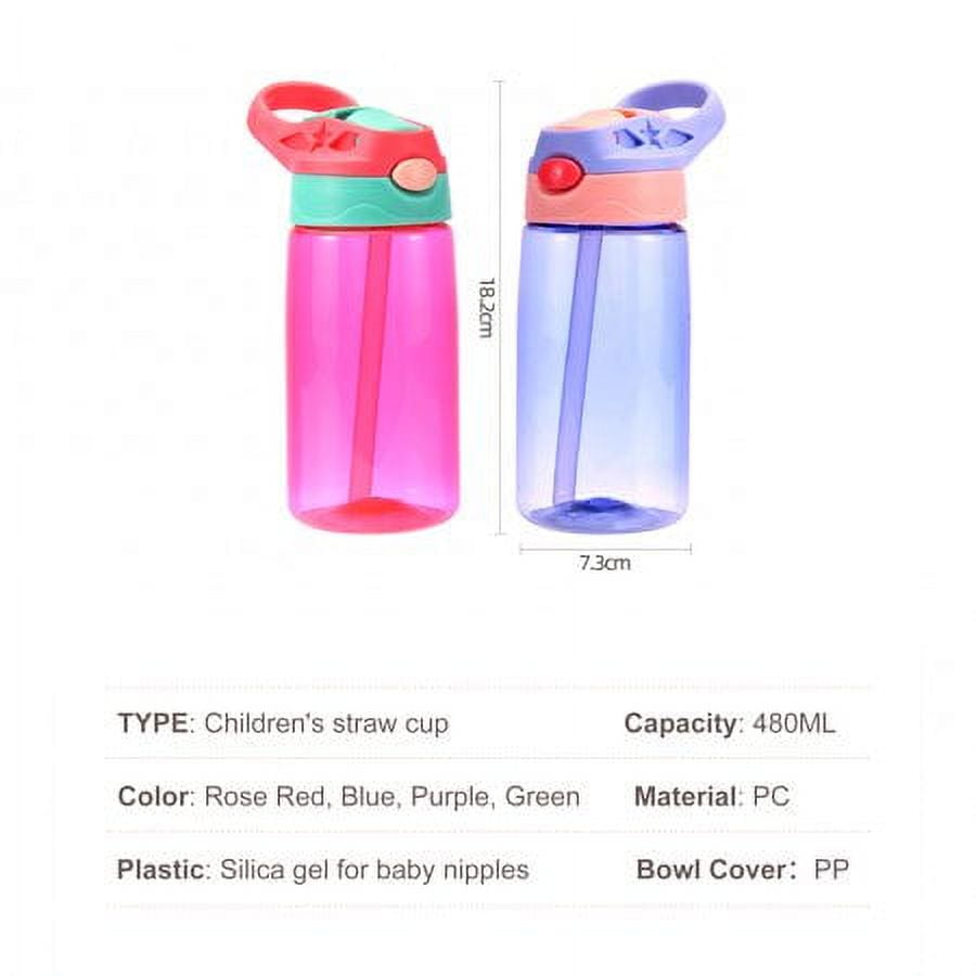 UPSTYLE 20oz Kids Stainless Steel Water Bottle with Straw Insulated Cup  Vacuum 5 Walled Thermal Tumbler, Animals Flask Travel Mug for School