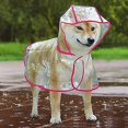thumbnail image 3 of Chubasquero impermeable, resistente al viento y con capucha para perros de tamaño pequeño, longitud de espalda 29 cm, busto 44-48 cm, 3 of 4