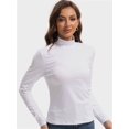 thumbnail image 6 of Women's Slim Fit Turtleneck Long Sleeve Top - Lightweight Base Layer Shirt for Casual Wear, 6 of 6