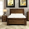 Furniture of America  Kailee Rustic 2-piece Natural Tone Bed and Nightstand Set