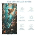thumbnail image 2 of Mermaid Glitter Fish Scale Girls Beach Towel – with A Unique Design, Extra Large,XL (32”x 63”) for Kids & Adults, 2 of 7