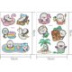 thumbnail image 4 of Cuadros Decorativos 2 uds hermosa pegatina decoración Manual Autohesion tarjeta de felicitación (BT043) Wdftyju embutido en tela, 4 of 4