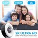 thumbnail image 2 of Cámara multimedia de transmisión HD de 2k con micrófono, anillo de luz de brillo ajustable de 3 niveles, enfoque automático, cámara web para computadora Plug And Play, 2 of 5