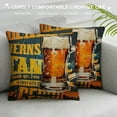 thumbnail image 3 of ONETECH  Abstract Cartoon Flower Pillow Cases, Decorative Cushion Cover (beers), 3 of 5