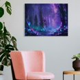 thumbnail image 3 of Pratyus Fantasy Forest Trees Canvas Wall Art Decor Ready to Hang - Ideal for Home, Living Room, Bedroom, Office, and More 16x12in, 3 of 6