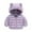 Purple, variant on Odeerbi Baby Boys Girls Coats Winter Outerwear Jackets Toddler Kids 2025 Fashion Cute Cartoon Dinosaur Pattern Windproof Padded Clothes Jacket Hooded