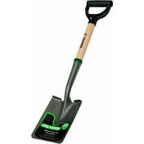 Bilot 31197 Tru Tough 19-Inch Short D-Handle Square Point Shovel, 19-Inch Wood