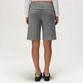 thumbnail image 6 of Hearthz Gauchos for Women Solid Color Palazzo Culotte Fold Over Waist Bermuda Shorts for Women Flowy Low Rise Biker Shorts for Women, 6 of 6