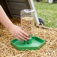 thumbnail image 2 of Quail Feeder and Waterer for Farm,Gravity Auto Poultry Food Dispenser,Dry/Wet Separation,Multi-Functional Water & Feed Container for Chicks,Quails & Small Farm Birds,Green, 2 of 7