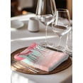 thumbnail image 6 of Pink Flamingo Cloth Napkins Set of 6 Reusable Dinner Napkins, Summer Tropical Flamingo Hawaii Animals Cocktail Napkin Washable Table Napkins for Wedding/Holiday Party/Baby Shower 20"x20", 6 of 7
