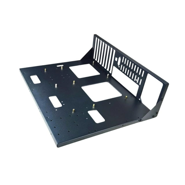 Case de chasis abierto estante de la computadora Chassis Frame Footboards Accesorios Profesional Black Black Body Body Sturdy Computer Case
