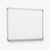 Luxor Dry Erase Magnetic Wall-Mount Porcelain White Board, 36x24, Aluminum Frame